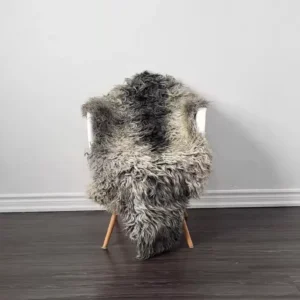 Gotland Sheepskin Rug Swedish Scandinavian rug Soft Curly Wool #G9