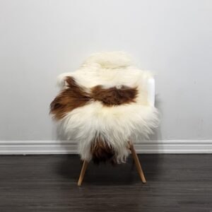 Icelandic sheepskin rug soft silky long wool #C705