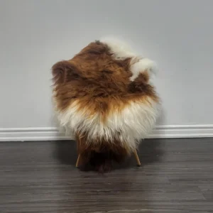 Icelandic sheepskin rug soft silky long wool #C709