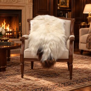 Icelandic Sheepskin Rug, Soft Long Wool #C706