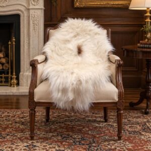 Icelandic Sheepskin Rug, Soft Long Wool #C738
