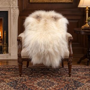Icelandic Sheepskin Rug, Soft Long Wool #C741
