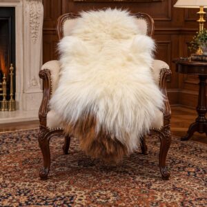 Icelandic Sheepskin Rug, Soft Long Wool #C742