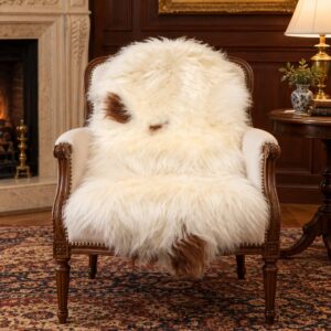 Icelandic Sheepskin Rug, Soft Long Wool #C750