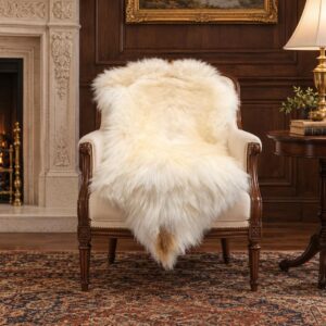 Icelandic Sheepskin Rug, Soft Long Wool #C751