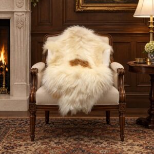 Icelandic Sheepskin Rug, Soft Long Wool #C755