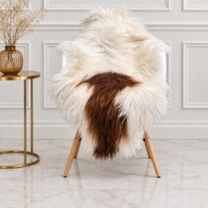 Icelandic Sheepskin Rug, Soft Long Wool #C763
