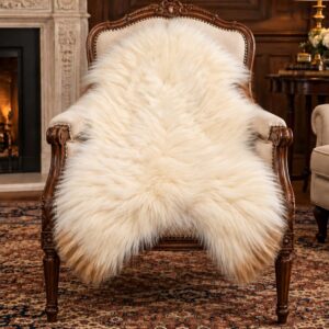 Icelandic Sheepskin Rug, Soft Long Wool #C731