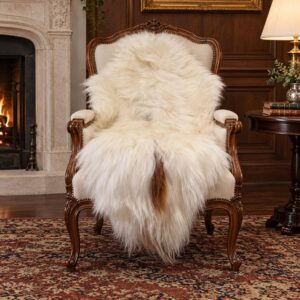 Icelandic Sheepskin Rug, Soft Long Wool #C737