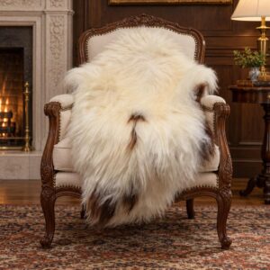 XL Icelandic Sheepskin Rug, Soft Long Wool #C747
