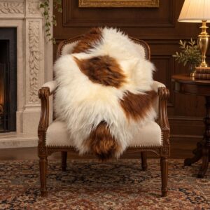 Icelandic Sheepskin Rug, Soft Long Wool #C754