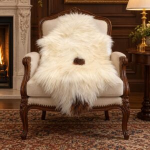 Icelandic Sheepskin Rug, Soft Long Wool #C757