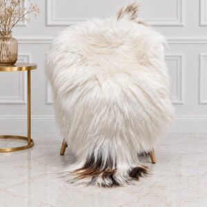 XL Icelandic Sheepskin Rug, Soft Long Wool #C764