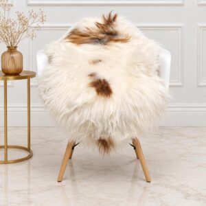 Icelandic Sheepskin Rug, Soft Long Wool #C766
