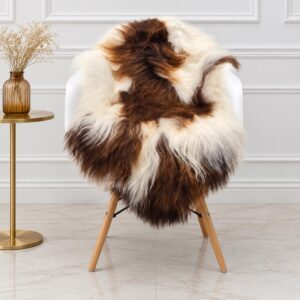 Icelandic Sheepskin Rug, Soft Long Wool #C768