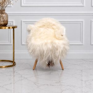 Icelandic Sheepskin Rug, Soft Long Wool #C774