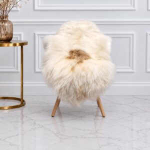 VIP Icelandic Sheepskin Rug, Soft Long Wool #C777