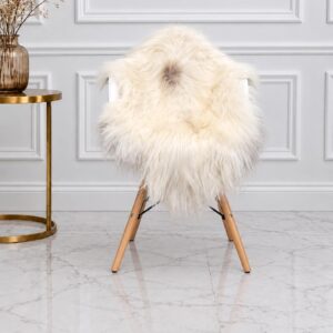 Icelandic Sheepskin Rug, Soft Long Wool #C785