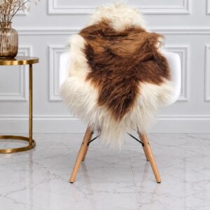 Icelandic Sheepskin Rug, Soft Long Wool #C791