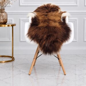 Icelandic Sheepskin Rug, Soft Long Wool #C796